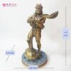 The Artist Company Bahubali Hanuman Idol for Car Dashboard and Home Decor | Premium Resin Murti | Ideal for Pooja Room, Office, and Gift Items | Size: 4.5 Inches