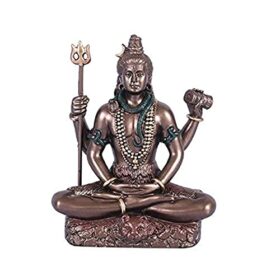 Lord Shiva Idol Shiv Padmasana Sitting Statue | Diwali Gift for Family and Friends (3.1 Inches)