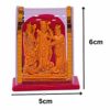 God Idol Car Dashboard Cabinet Handicraft Statue Acrylic Cover Home Room Office Temple Mandir Murti Decor Showpiece Item (1) (Shri Ram Darbar)