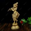 Antique Standing Krishna Idol in Brass