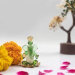 Ganesh Idol Statue Showpiece Handmade Crystal Glass for Worship Decoration Car Dashboard Gift Small