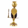 Brass Shiva Linga Lingam Abhishek Patra with Trishul and Nag for Home Pooja Items Shivling Showpiece Gift Decoration Statue Idol Puja (Golden)