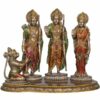 Polyresin Hindu Lord Ram with laxman and Goddess Sita Devi and Hanuman Statue for Pooja Room&Gift/murti Idol Home &Office Decor Home & Office Decor (7.50x9.50 INCH Inch)