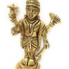 Brass Made Shri Narayan Idol/Shri Maha Vishnu Brass Idol/Brass Made Chaturbhuj Vishnu Idol/Lakshmi Narayan Idol from vrindavan 5cms