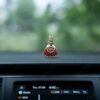 Gold Coated Khatu Shyam Ji Murti Idol - Car Dashboard Decoration, Shyam Baba Idol for Peace and Positivity