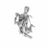 God Hanuman Pendant for Men, Pure Silver Locket, Lord Bajrang Bali, Good Health & Wealth