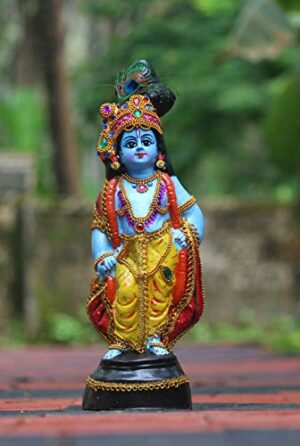 Fibreglass Vithoba Idol , 40 cm, Blue, 1 Piece