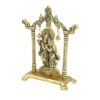 Metal Gold Plated Radha Krishna Idol Sculpture Statue Figurine Decorative Showpiece for Janmashtami Home Decoration Temple and Gift (Size 7 x 5 Inches) (1 Pieces)