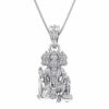 Sterling Silver (92.5% purity) God Hanuman Pendant for Men & Women Pure Silver Lord Bajrang Bali Locket for Good Health & Wealth