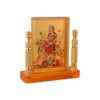 Hindu Goddess Maa Bhavani MATA Durga Vaishano Devi Sheronwali Acrylic Frame Murti for Car Dashboard, Office Table, Home, Mandir | Idol Statue Showpiece Decor Sculpture for Gift