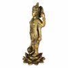 Brass Astadhatu Lord Bhagwan Vishnu Narayann Idol Holding Club Gon Lotus Statue for Home Decor Mandir Temple Puja Gift Vastu Dosh