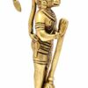 Brass The Humble Hanuman Statue,Standard, Antique Yellow, 1 Piece