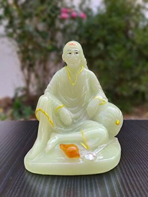 shirdi saibaba Idol Radium/Radium saibaba/Radium saibaba Statue/saibaba Idol for car Dashboard Radium 4 inches