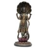 Vishnu Idol Statue on Lotus Flower for Pooja Room Home Decor, Wedding Housewarming Gift, Diwali Decoration Item