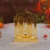 Gold Plated Laxmi Ganesh Idol Showpiece - Metal Lakshmi Ganesh Statue - Diwali Home Decoration Items Gift - Lakshmi Ganesh for Diwali puja