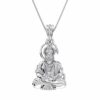 Sterling Silver (92.5% purity) God Hanuman Pendant for Men & Women Pure Silver Lord Bajrang Bali Locket for Good Health & Wealth