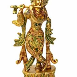 - Brass Krishna Murti Idol Statue Sculpture