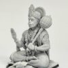 Shri Hanuman Idol Bajrang Bali Idol/Shri Hanuman ji Murti to Protect from All Kind of Negative Energy/for Good Luck, Success and Prosperity (White)