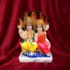 Marble Stone Lord Laxmi Vishnu Idol Decorative Showpiece