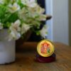 Murugan Valli Gold Plated Metallic Car Frame, Table Decor| MCF 1C Classic Murugan Valli and 24K Gold Plated Foil| Religious Frame Idol for Pooja, Worship, Gifts Items (5.5 CM x 5.0 CM)