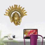 Metal Ganesha Idol - Feng Shui Wall Decor Showpiece Figurine
