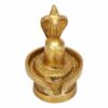 Brass Shivling with Snake Shiv Lingam Statue Snake Idols of Shiva for Temple Puja's Decorative Diwali Vastu Gifts