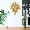 Efinito?Metal Ganesha ji Statue,Ganpati Wall Hanging Sculpture Lord Ganesh Idol Lucky Feng Shui Wall Decor (Gold)