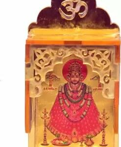 Khatu Shyam Baba Mandir/Idol for Car Dashboard Decorative Showpiece - 10.5 cm | Shree Khatu Shyam ji in Cabnet Showpieces for Car Dashboard, Home, Temple & Office
