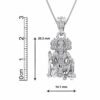 Sterling Silver (92.5% purity) God Hanuman Pendant for Men & Women Pure Silver Lord Bajrang Bali Locket for Good Health & Wealth