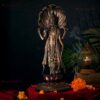 Vishnu Idol Statue on Lotus Flower for Pooja Room Home Decor, Wedding Housewarming Gift, Diwali Decoration Item
