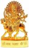 Maa Durga Metal Idol / Maa Ambe Murti Navratre Special Decorative Showpiece Decorative Showpiece - 7cm (Brass, Gold)