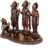 Polyresin Hindu Lord Ram with laxman and Goddess Sita Devi and Hanuman Statue for Pooja Room&Gift/murti Idol Home &Office Decor Home & Office Decor (7.50x9.50 INCH Inch)