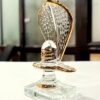Clear Glass Shiva Lingam Idol Statue Sculpture