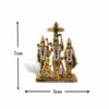 New Ram Darbar Idol (Ram Darbar St-1861) Golden Antique Metal God Stand Statue for Home/Mandir/Office Table Decor/Car Dashboard Murti Showpiece