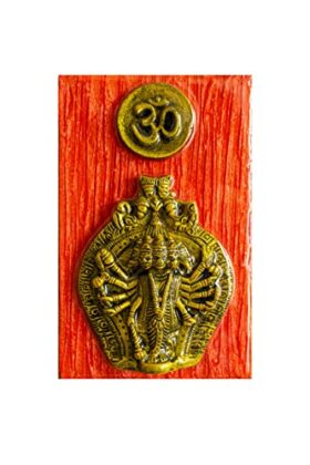 Handmade Panchumukhi Hanuman (Red Color Small) (5in X 8in X 1in)