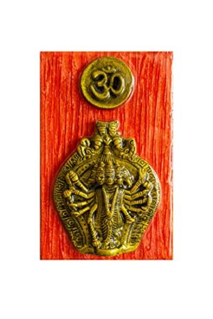 Handmade Panchumukhi Hanuman (Red Color Small) (5in X 8in X 1in)