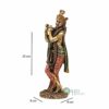 Lord Krishna Idol Decorative Showpiece Statue, Metallic Resin