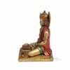 Resin Lord Hanuman Ji Idol Decorative Showpiece Statue for Home Office Decor, Metallic