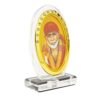 Oval Shape Acrylic Religious Idol Showpiece Figurine for Office and Home Decor
