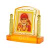 Shirdi Sai Baba Idol | Sai Baba Statue (J001-27-A) Religious Acrylic Frame for Car Dashboard (L*B*H- 3.3 x 1.2 x 3.3 Inches)
