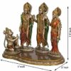 Hindu Lord Ram, Laxman, Goddess Sita, and Hanuman Polyresin Statue for Pooja Room, Home and Office Decor