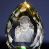 Hindu Goddess Crystal Glass Figurine Showpiece
