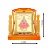 Golden Khatu Shyam Idol | Bajrang Bali Ashirwad Murti Acrylic Religious Frame for Car Dashboard (L*B*H- 3.3 x 1.2 x 3.3 Inches)
