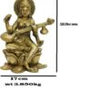 Saraswati Idol for Home Puja Room Diwali Decor Mandir Decoration Showpiece Maa Veena Vadini Murti Idol Goddess Statue - Gold