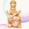 Mankind10- Resin Saraswati Idol For Decoration And Pooja (Multicolour, Pack of 1)