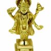 Brass Statue of Dhanvantari Idol of Ayurveda, Brass Lord Vishnu Avtar, for Home Decor Idol for Mandir Puja -Yellow, (Wt-350GMS)