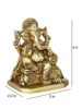 Brass Lord Ganesh Idol, 4 Inches Height, Golden (GBS178)