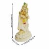 Resin Lord Radha Krishna Statue | Murlidhar/Krishan Kanhiya Idol, 7.8 inches, Cream, 1 Piece