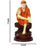 Antique Sai Baba Statue for Pooja Room Home Temple Gift Size 7 Inch