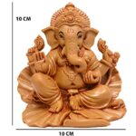 Ganesh Idol for Car Dashboard, Home Decor, Puja Ghar, Diwali Decoration, 7 x 10 x 10 cm